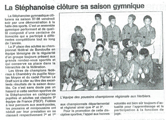 Articles de presse  La Stéphanoise Montoir-de-Bretagne